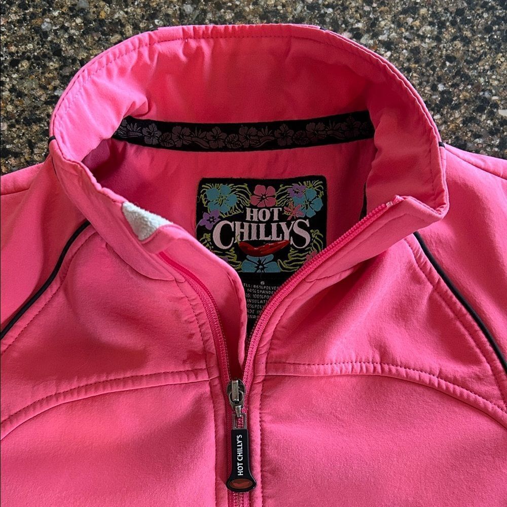 Hot Chillys Pink Soft Shell Zip-Up Jacket - Picture 2 of 6